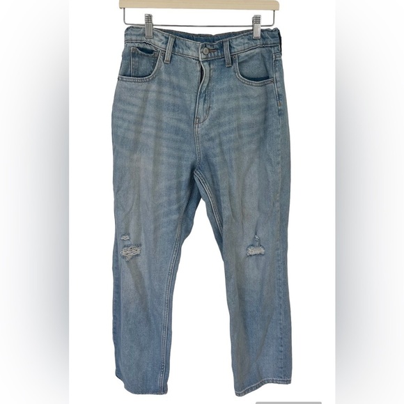 Old Navy High-Rise Slouchy Straight Girl's Jeans, Size 16 - Picture 1 of 7